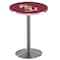 Holland Bar Stool Co 36" Stainless Steel Florida State (Script) Pub Table L214S3628FSU-FS - alternate 1